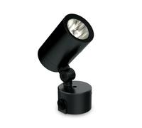 Plafoniera O-ZONE LED 19W Luce Calda 3000K Finitura Nera IP66 Ideal Lux