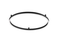 Ideal Lux ORACLE SLIM - Plafoniera semiincasso rotonda a LED integrata, 90 cm, non dimmerabile, 2700 K, colore: nero