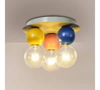 Plafoniera OSRAM Decor Bubble, a 3 luci, acciaio, colorata, E27 Osram