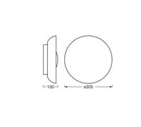 Plafoniera OSRAM ORBIS Milan, nero Ø 31 cm metallo/vetro Osram