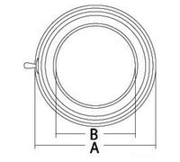 Plafoniera ottone lucido luce Led diam. 169 mm. - 1 PZ Osculati - 13.544.12