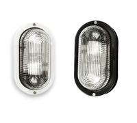 Plafoniera ovale 20.4x11.5xH9.5 con diffusore in vetro