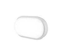 Plafoniera LED Shelly ovale 2500 lm 18x28x9 cm Bianco