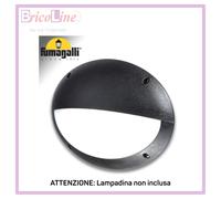 PLAFONIERA OVALE IN RESINA MADDI HL NERO E27 IP66 FUMAGALLI 3V3000000AYE27