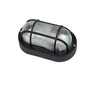 PAPILLON Plafoniera industriale IP44 Ovale Nera