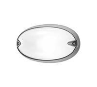 Plafoniera ovale Prisma CHIP 25 colore grigio con attacco E27 IP55 005704