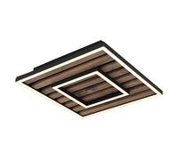 Plafoniera Pannello Lampada di Legno Lampada da Soggiorno 2 Livelli LED L 30 CM [EEK: Inaditato]