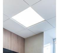 Plafoniera Pannello LED Quadrati Luce Del Giorno Chiaro Molto Piatto Bianco