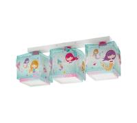 Plafoniera Per Bambini A 3 Luci Mermaids