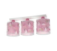 Plafoniera Per Bambini A 3 Luci Unicorns