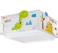 Plafoniera per bambini Dalber Dinos, dinosauri e animali, 73456M, E27-2 x 15W