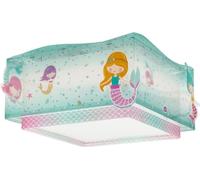 Plafoniera per bambini Dalber Mermaids, sirene, plafoniera per bambini, E27-2 x 15W, 63446M