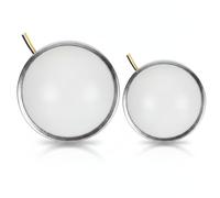 Plafoniera per casa delle bambole 2 pezzi Apparecchi rotondi su piccola scala per casa delle bambole, LED bianco caldo, luci per facili da installare per elevare il tuo arredamen