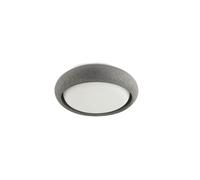 FARO BARCELONA Plafoniera da esterno Anga LED, grigio scuro, cemento, Ø 24 cm FARO BARCELONA