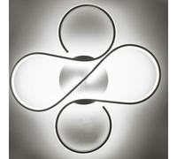 Plafoniera per soffitto led applique design moderno forma fiore 48w Bianco [EEK: A++]