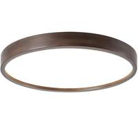 Plafoniera Piatta Rotonda A LED da 12 Pollici 18w Cottage in Legno di Noce Plafoniera da Incasso Rustica Illuminazione A Soffitto da Cucina A Basso Profilo per Bagno Lavanderia Corridoio FO