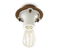 Plafoniera Pipes vintage bianco Ferroluce