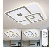 Plafoniera plafoniera lampada da interni smart home dimmerabile con funzione memory, luce notturna, telecomando, colori regolabili, 1x LED 1x 50 watt 2900 lm, LxPxH 50x50x60 cm