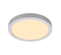 Plafoniera Plafoniera Plafoniera per bagno Pannello a superficie cromato opaco rotondo impermeabile, metallo plastico, 1x LED 21,4W 2200lm 3000K bianco caldo, DxH 30x3,2 cm