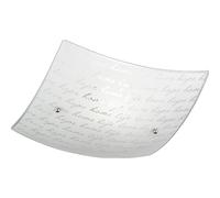 Plafoniera Poesia 30x30 cm bianco