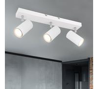 Plafoniera Posto Lampada da Cucina Bianco Mobile Punti 3x GU10 Corridoio [EEK: Non valutato]