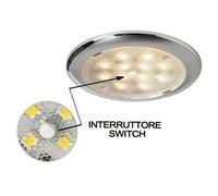 Plafoniera Procion nichel con interruttore - 1 PZ Osculati - 13.442.14