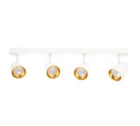 Plafoniera Quadrupla Spot Spot Tipo OVO Bianco Nero Oro EDO Lighting