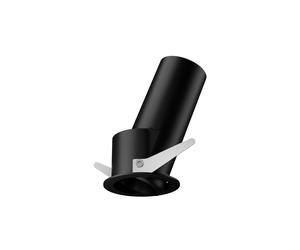 Plafoniera Quark 12W Luce Calda 3000K Finitura Nero Ideal Lux