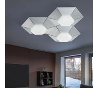 Plafoniera Regolatore 3 Livelli LED Lampadario Camera Letto Argento L 40 CM