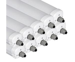 Plafoniera Riflettore Forma Lunga Lampada Officina Umidità LED Bianco Freddo L