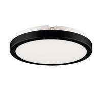 Plafoniera rotonda da 28 cm a LED 24W, nera/bianca, Vera Eko-Light