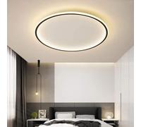 Plafoniera Rotonda LED Moderna Minimalista Moda Luce Di Soffitto Lamp Black Frame Acrilico Per Soggiorno Camera Da Letto Lampada Della Stanza Della Lampada Sala Studio Ufficio Villa,50cm/3000K/60W