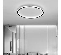 Plafoniera Rotonda LED Moderna Minimalista Moda Luce Di Soffitto Lamp Black Frame Acrilico Per Soggiorno Camera Da Letto Lampada Della Stanza Della Lampada Sala Studio Ufficio Villa,40cm/6500k/50w