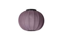 Plafoniera Rotonda Made By Hand in Maglia Ø45 Borgogna