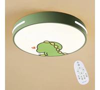 Plafoniera rotonda per camerette per bambini Lampada da soffitto a LED a forma di cartone animato, lampadario a regolazione continua per camera da letto delle ragazze dei ragazzi, con telecomando, 36W