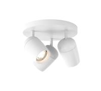 Plafoniera Rotonda Tripla Koto Bianco Opaco