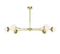 Plafoniera Sala da Pranzo Metallo On Oro GU10 6-flmg Elegante Deckenleuchte
