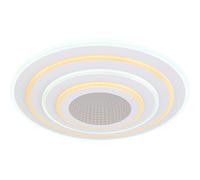 Plafoniera Smart Home LED CCT soggiorno plafoniera smart app camera da letto, dimmerabile con telecomando, 1x LED smart 40W 3000-6500 Kelvin, DxH 42x6,7 cm