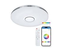 Plafoniera Smartled Ksix Aura con altoparlante integrato 5W 7.200 Lm 66W Bianco