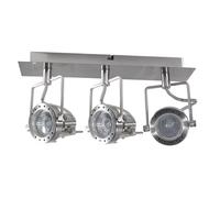Plafoniera soffitto applique da parete orientabile flessibile 3 attacchi GU10 [EEK: Conforme]