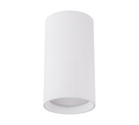 Plafoniera Soffitto Bianco GU10 Ø 5,5 CM H:10 CM Cilindro Metallo Montata