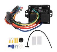 Plafoniera Soffitto E27 2 Luci - Kit Lampada con Resistenza Motore Ventilatore e Telecomando - Potenziometro Regolabile 220V per Controllo Vibration