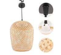 Plafoniera Soffitto Lampadario Pendente Paralume Di Bambù Sospensione