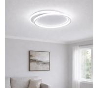 Plafoniera Soffitto LED Moderna Design Doppio Anello Tricolor 50W 4573LM IP20