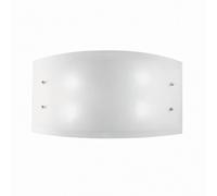 Plafoniera soffitto moderna In Vetro Satinato bianco 4 Luci Alì Ideal lux Grande