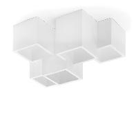 Plafoniera soffitto Portafaretto gesso Lampada 5 cubo verniciabile faretto gu10 [EEK: A++]