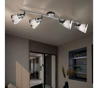 Plafoniera Soffitto Posto Lampadario Camera Letto Regolabile Cromo Grigio