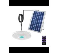 Plafoniera Solare 200W con 156 LED, Telecomando e IP66: Illuminazione Potente ed