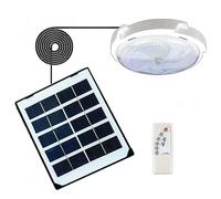 Plafoniera solare da 45 W con telecomando e sensore di luce, 50 LED per decorazione d'interni, illuminazione corridoio e corridoio | impermeabile per interni ed esterni
