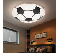 Plafoniera Spielzimmerlampe Lampada Camera Bambini Calcio Bianco E27 Vetro D [EEK: Non valutato]